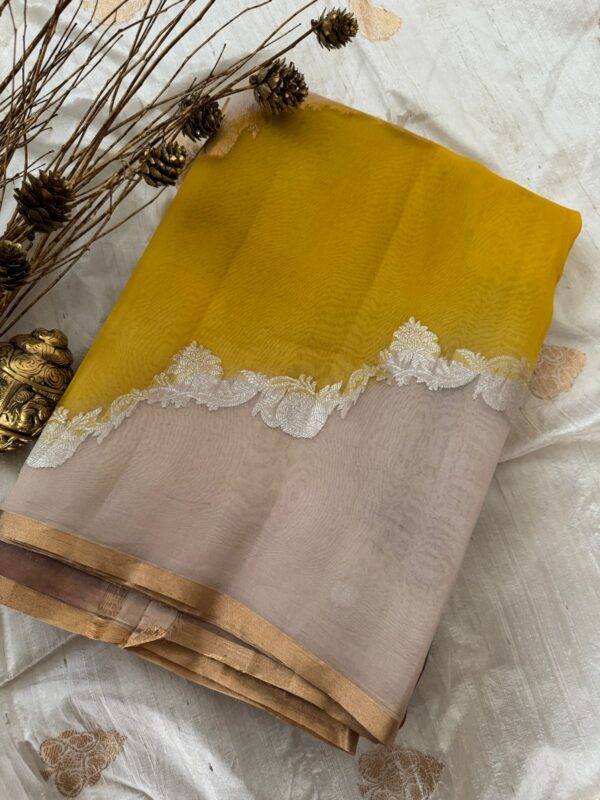 Pure Handloom Kora Rangcart Sona Rupa Zari Weave - Image 8