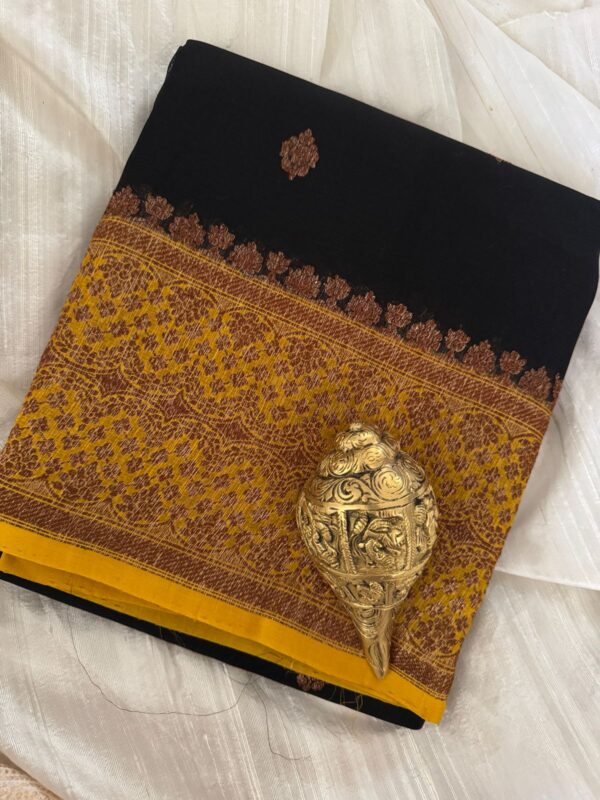 Pure Handloom Kora Banarasi Kaduwa Weave Zari