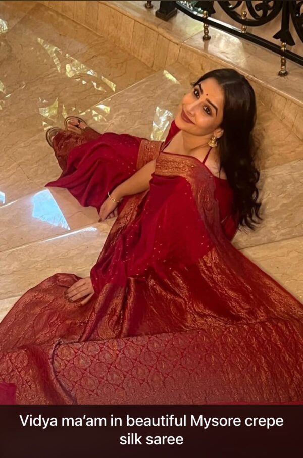 Pure Mysore Crepe Silk Saree