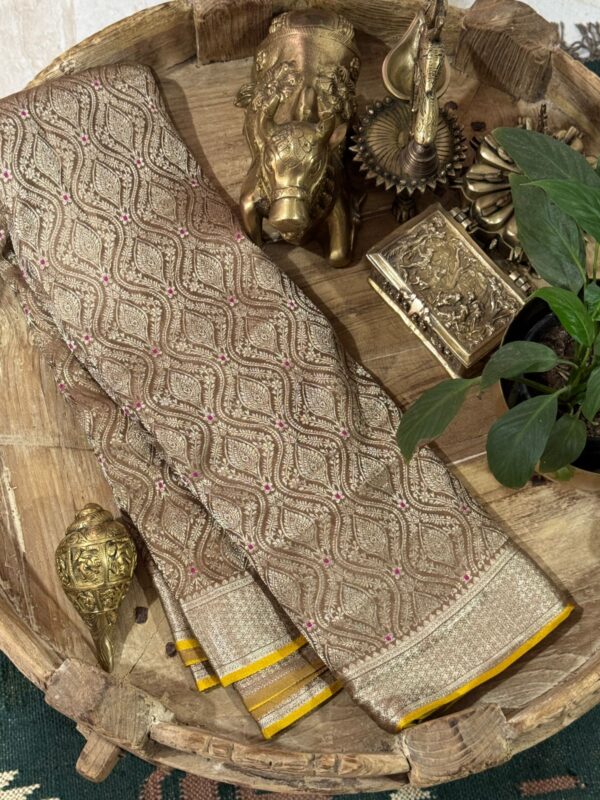 Pure Mysore Brocade Crepe Silk