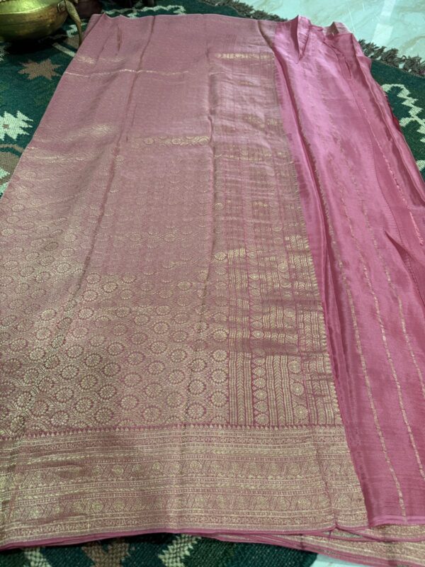 Pure Mysore Brocade Crepe Silk Saree - Image 4