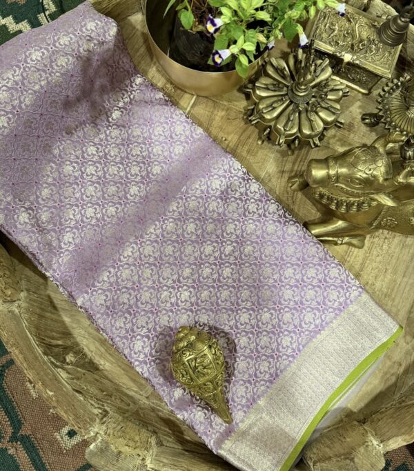 Pure Mysore Brocade Crepe Silk Saree - Image 3