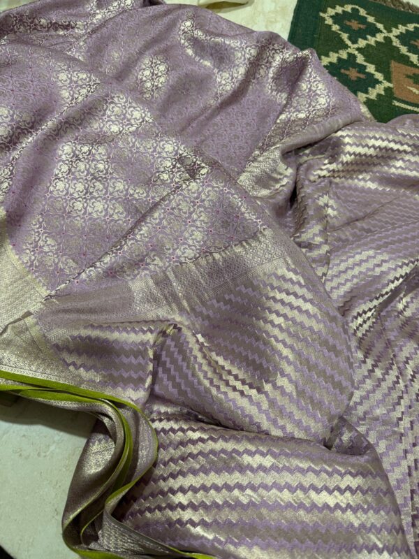 Pure Mysore Brocade Crepe Silk Saree - Image 10