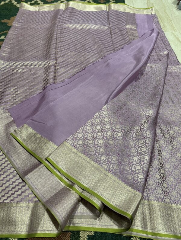 Pure Mysore Brocade Crepe Silk Saree - Image 9