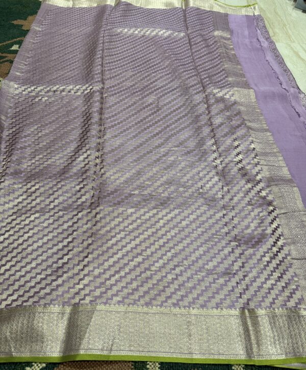 Pure Mysore Brocade Crepe Silk Saree - Image 7