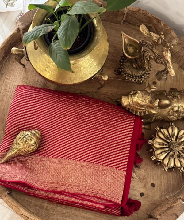 Mysore Brocade Crush Crepe Silk Saree