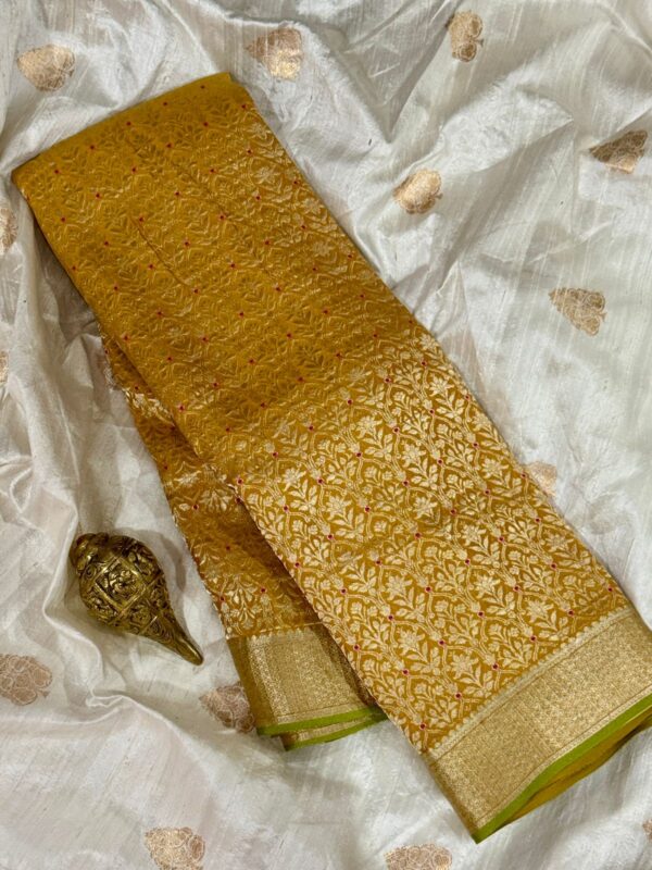 Pure Mysore Brocade Crepe Silk
