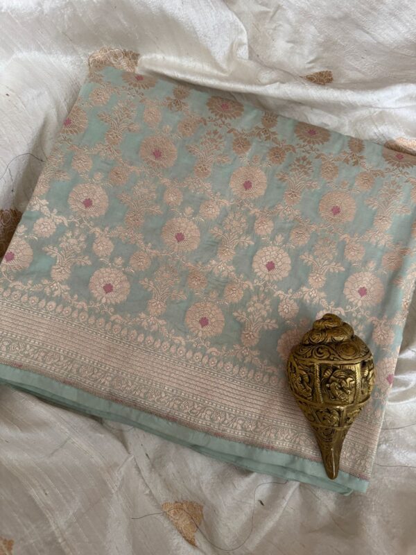 Royal Weaves of Banaras – Pure Katan Silk Saree - Image 2