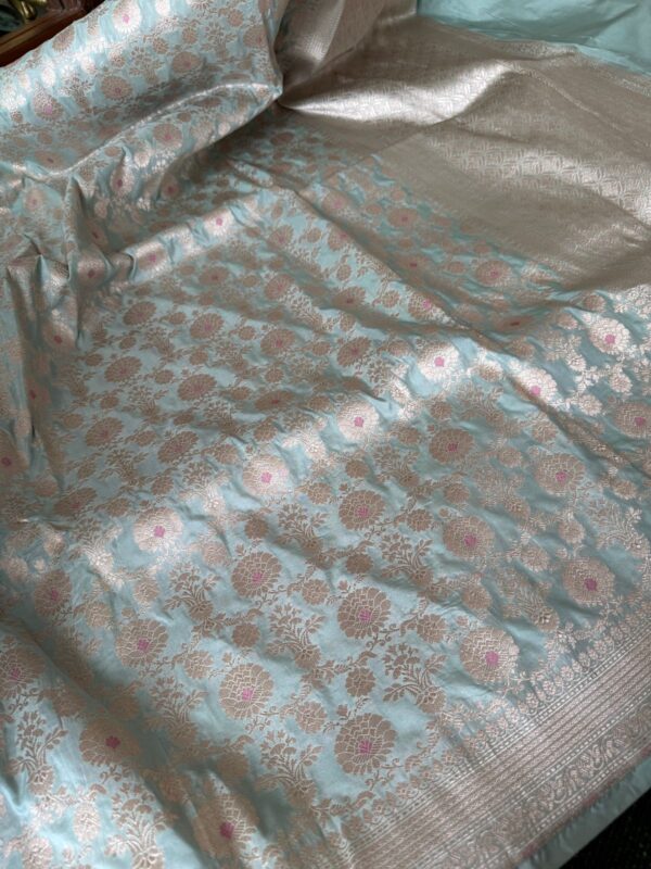 Royal Weaves of Banaras – Pure Katan Silk Saree - Image 7
