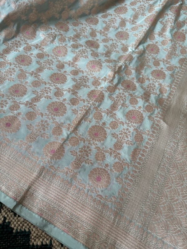 Royal Weaves of Banaras – Pure Katan Silk Saree - Image 8