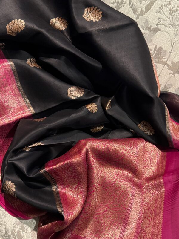 Pure Handloom Kora Banarasi Saree - Image 3