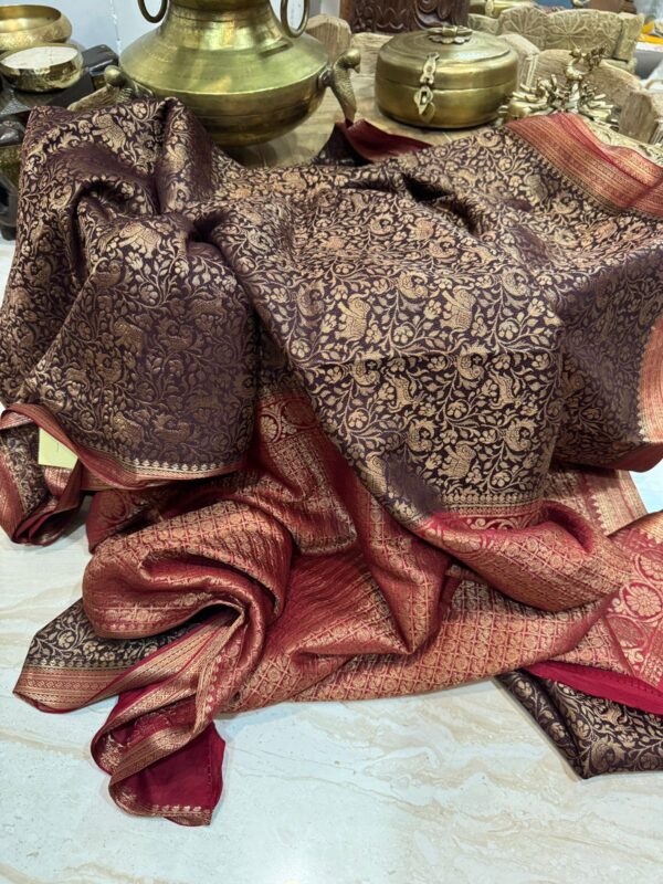 Pure Mysore Brocade Crepe Silk With Shikhargha Weave