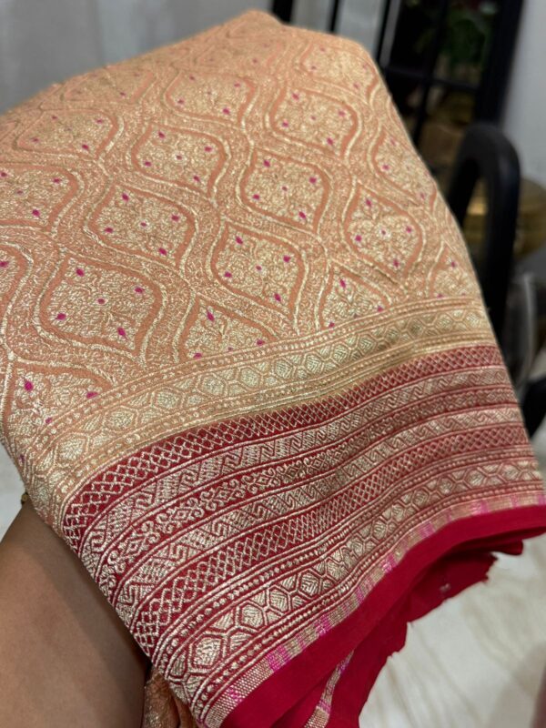 Pure Handloom Khaddi Georgette Banarasi Saree