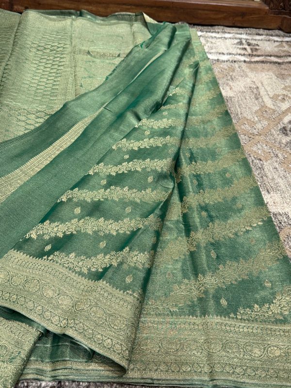 Pure Mysore Tissue Georgette Crepe Silk Saree - Image 4