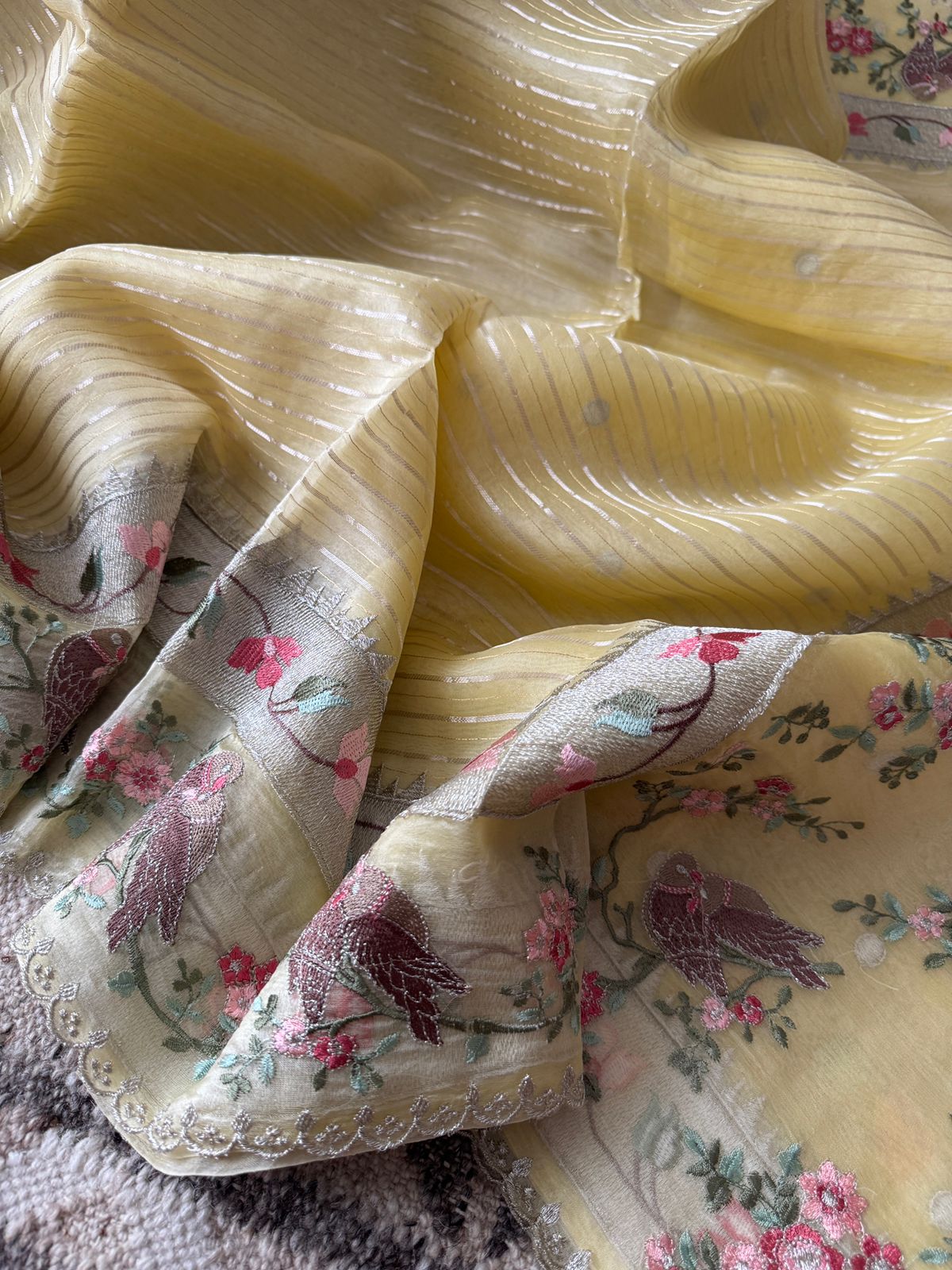 Pure Organza Silk Saree – Timeless Elegance with a Modern Touch - Image 4