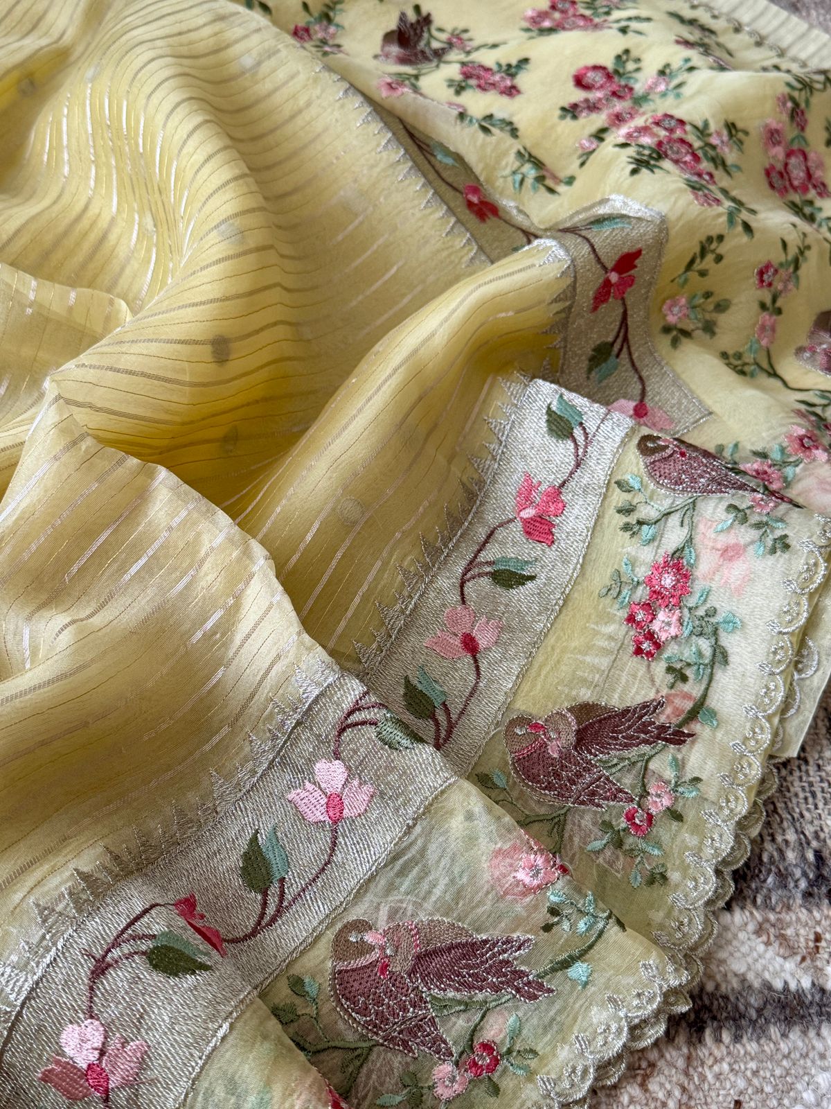 Pure Organza Silk Saree – Timeless Elegance with a Modern Touch - Image 6