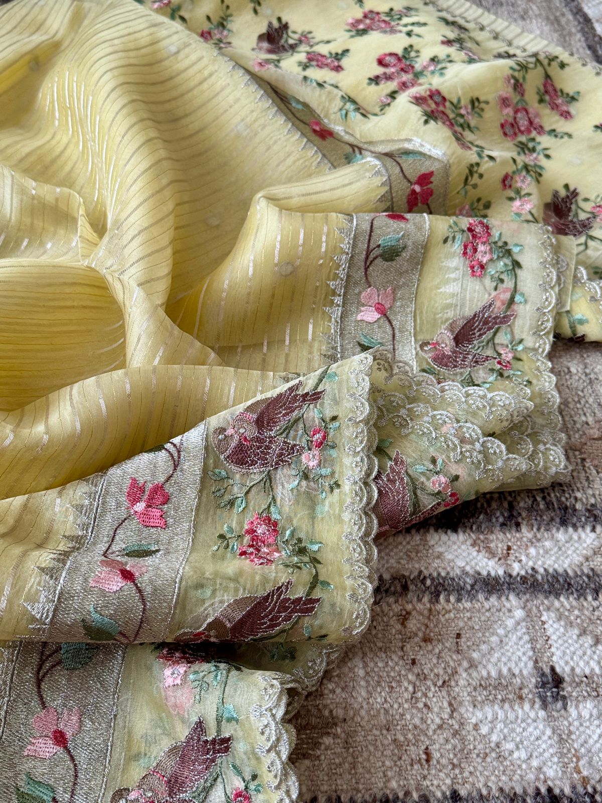 Pure Organza Silk Saree – Timeless Elegance with a Modern Touch - Image 7