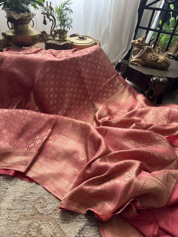 Pure Mysore Brocade Crepe Silk Saree - Image 2
