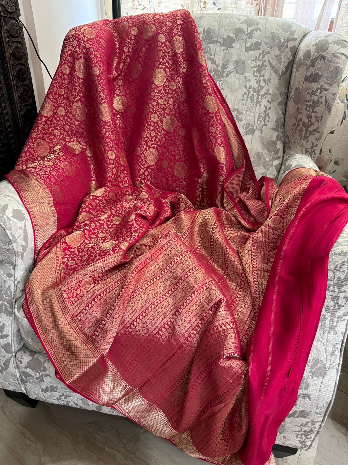 Pure Mysore Brocade Crepe Silk Saree - Image 4