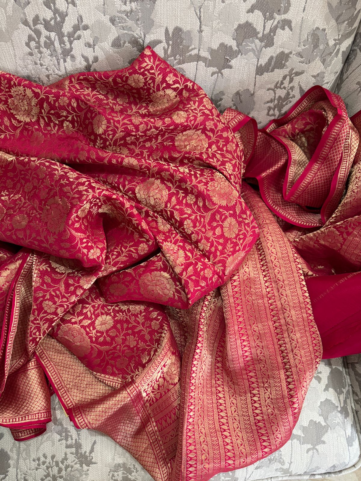Pure Mysore Brocade Crepe Silk Saree - Image 5