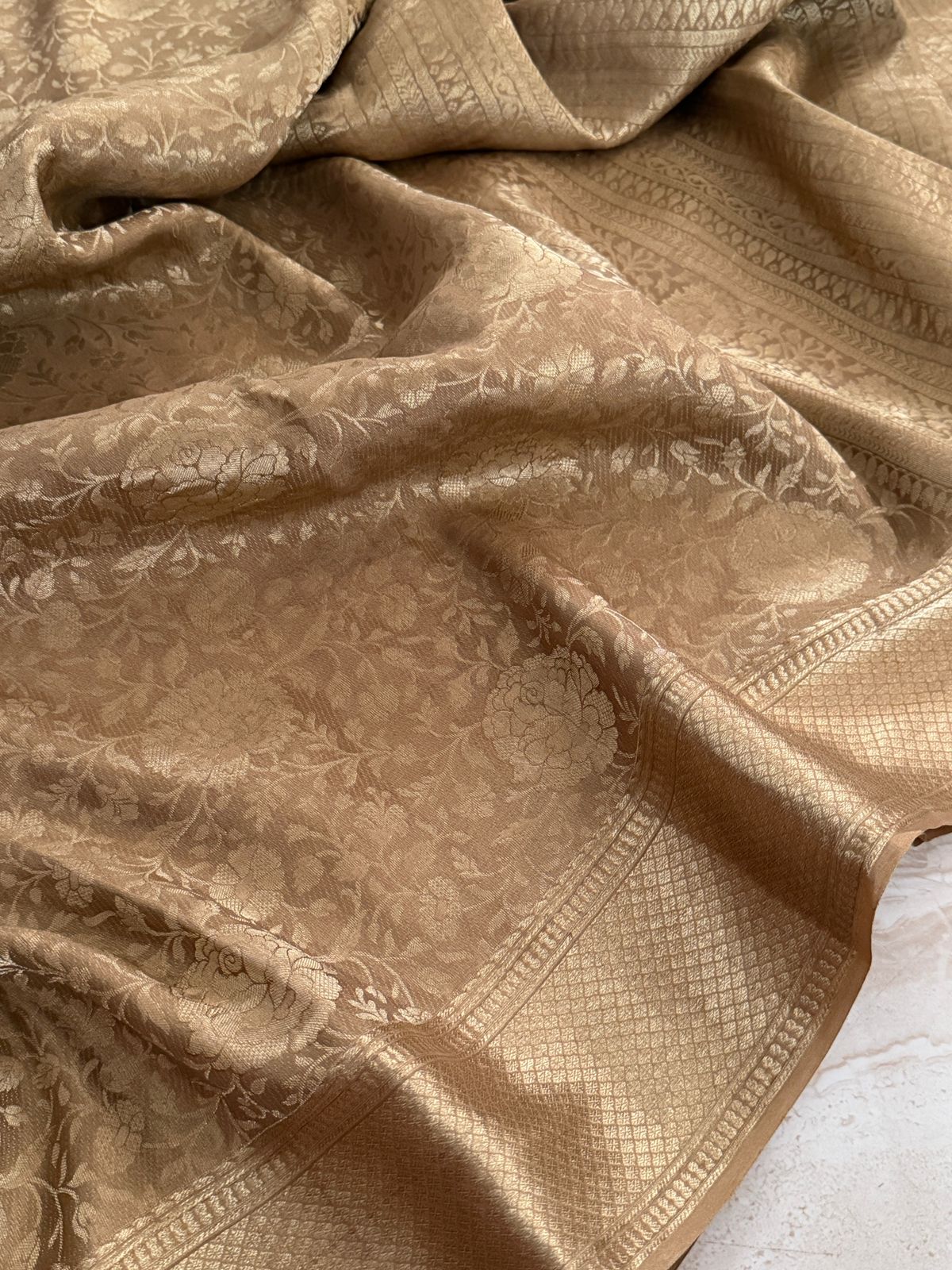 Pure Mysore Brocade Crepe Silk Saree - Image 5