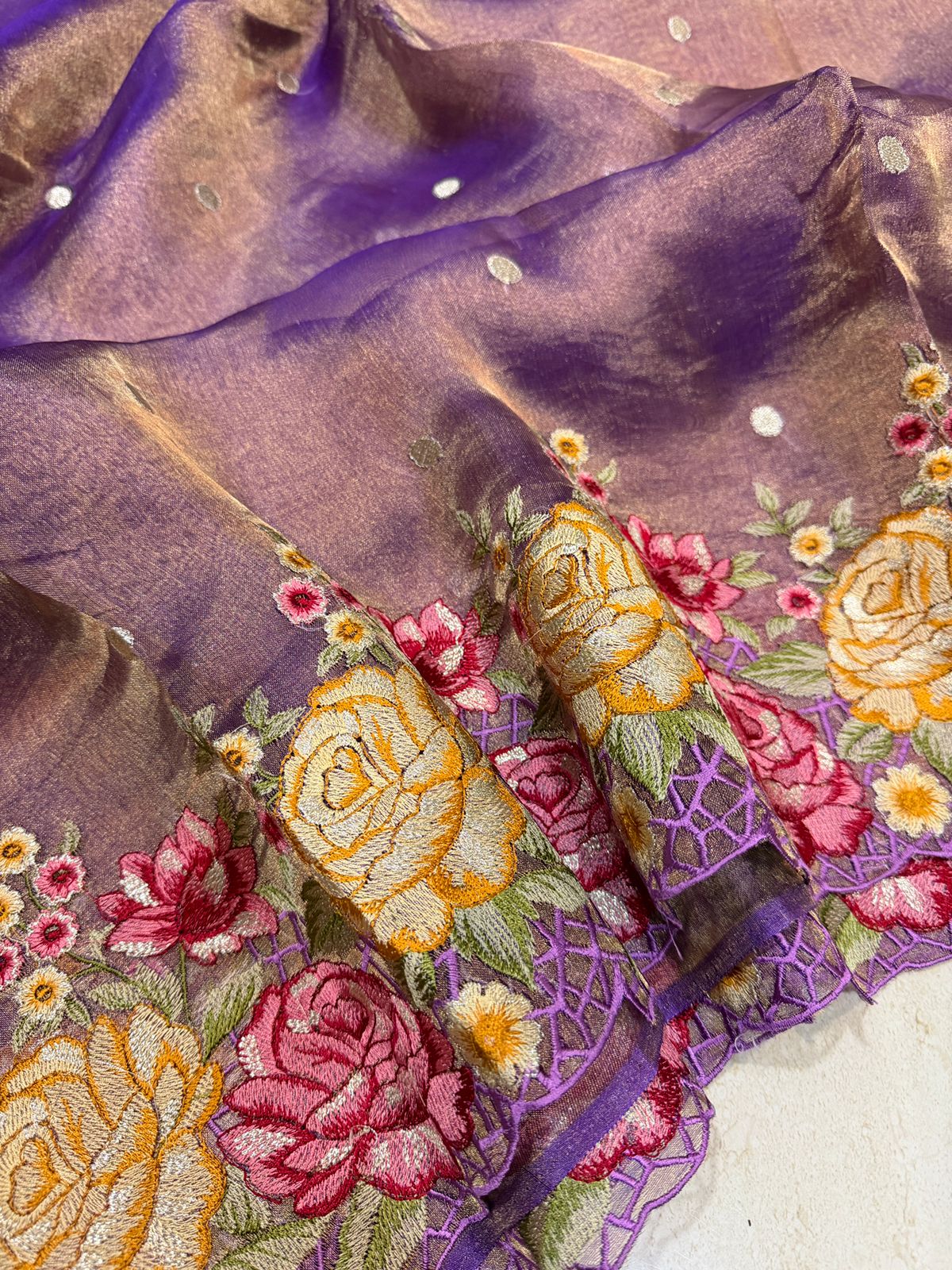 Banarasi Soft Tissue Silk Saree – Timeless Grace in Every Drape - Image 4