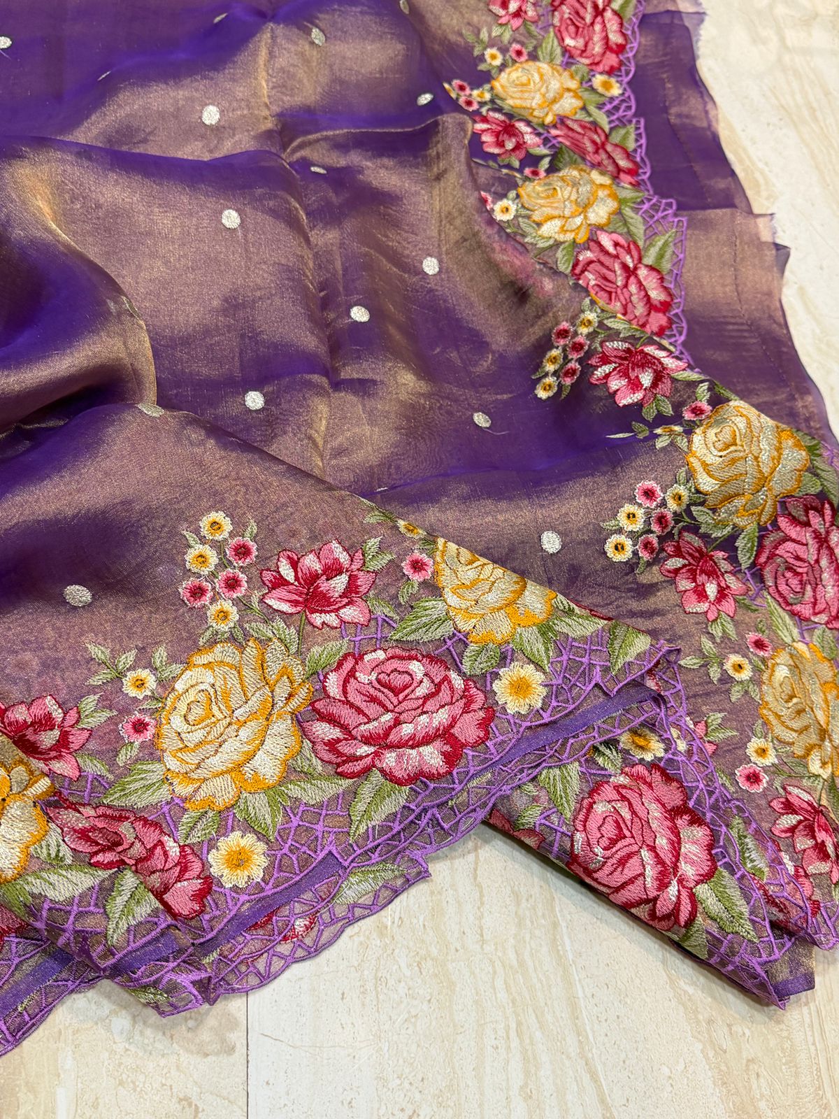 Banarasi Soft Tissue Silk Saree – Timeless Grace in Every Drape - Image 6